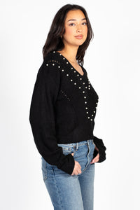 Celeste Pearl Knit Sweater