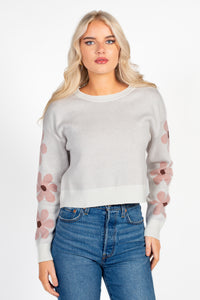 Sienna Floral Cropped Sweater