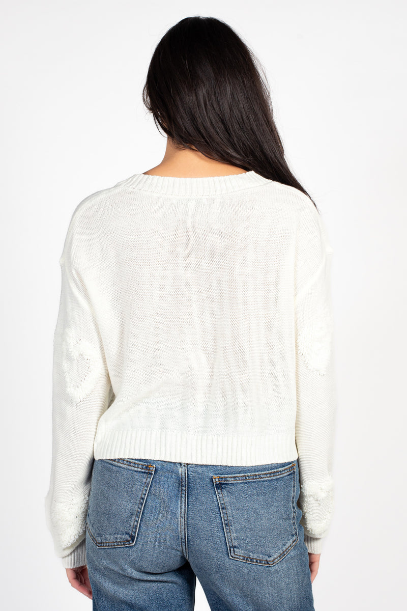 Amelia Heart Pearl Sweater