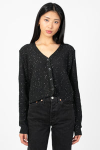 Evelyn Sparkle Sequin Cardgian - honey