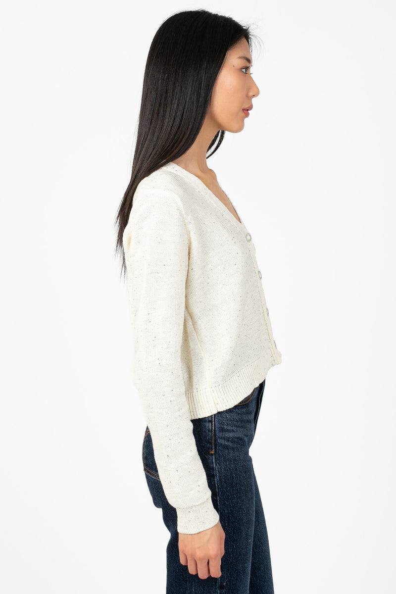 Evelyn Sparkle Sequin Cardgian - honey