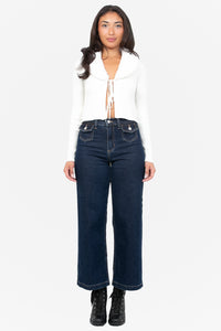 Megan Faux Fur Collared Cardigan