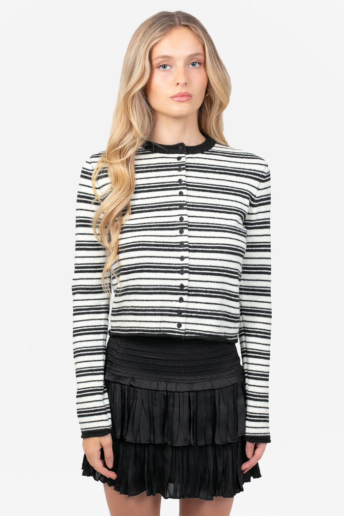 Nellie Striped Knit Cardigan
