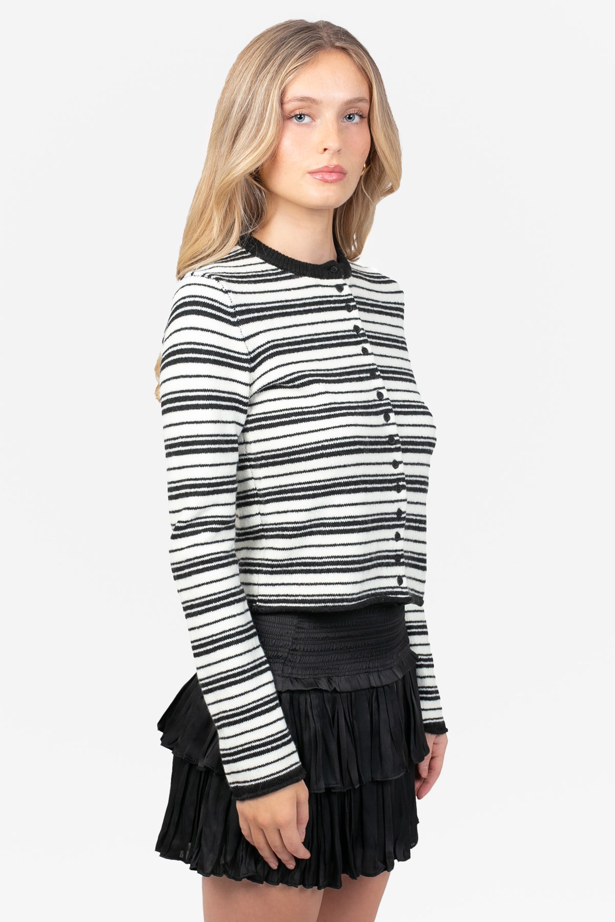 Nellie Striped Knit Cardigan