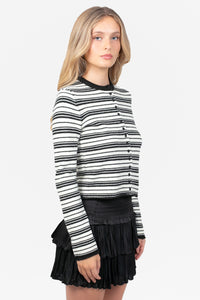 Nellie Striped Knit Cardigan