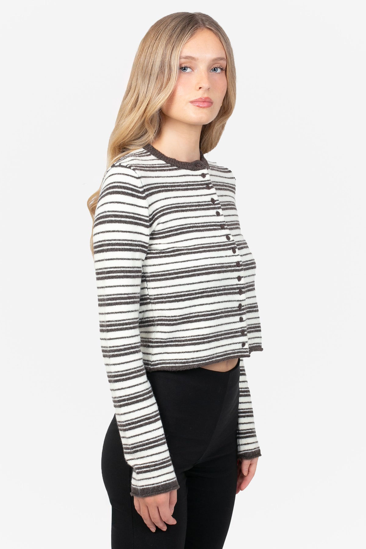 Nellie Striped Knit Cardigan