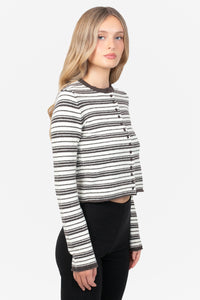 Nellie Striped Knit Cardigan