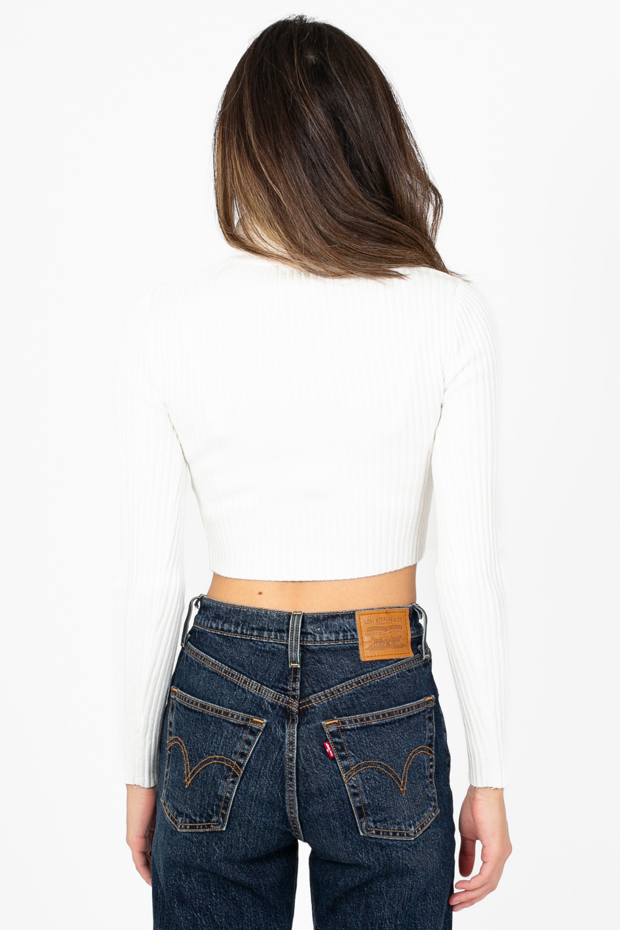 Georgina Ribbed Crop Turtleneck