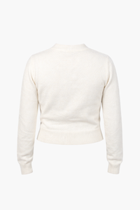 Amour Pearl Heart Button Cardigan