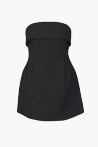 Giselle Strapless Pleated Mini Dress - honey