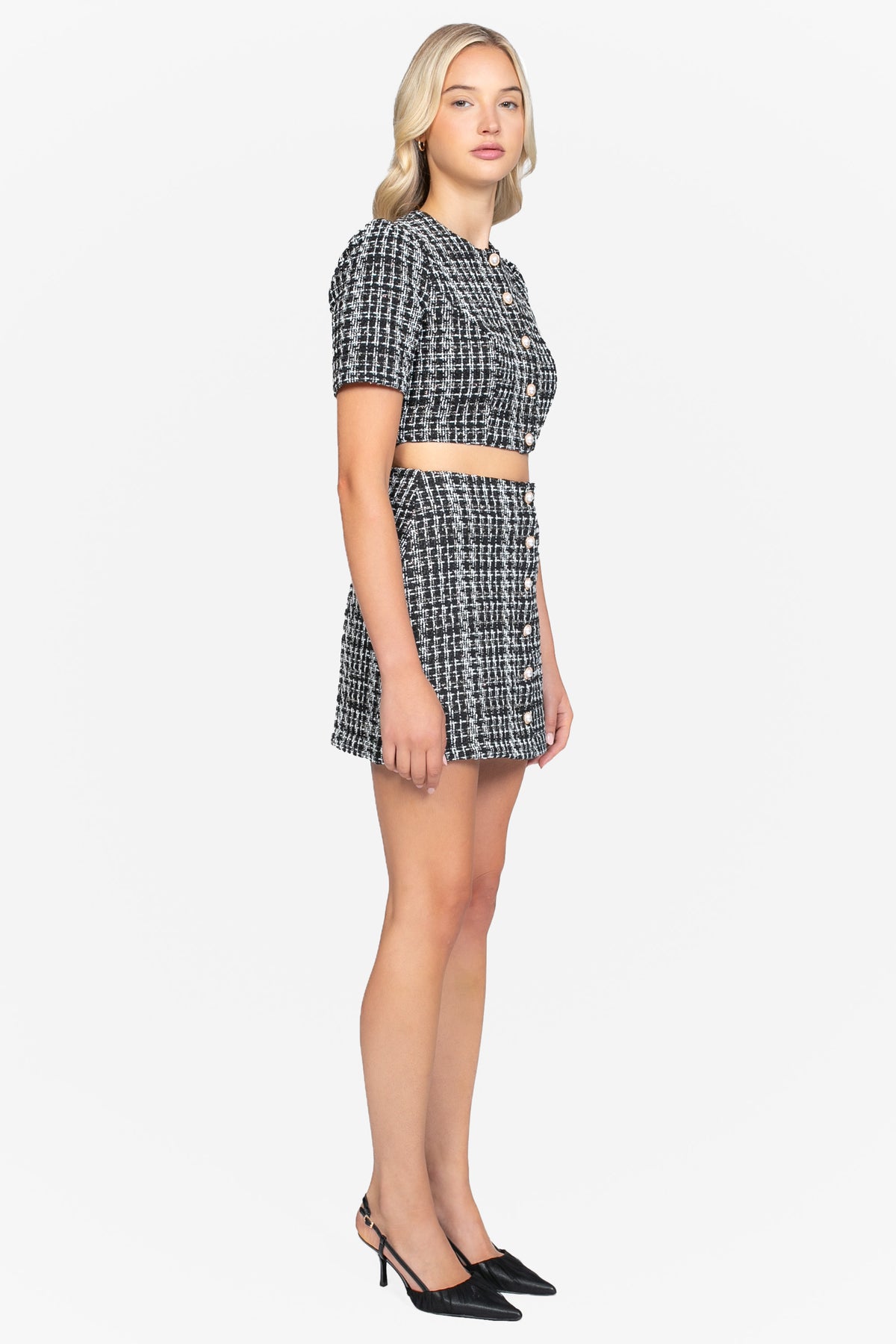 Tessa Tweed Mini Skirt