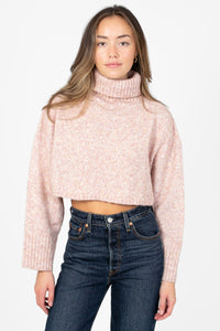 Belinda Drop Shoulder Crop Sweater - honey