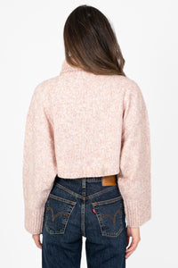 Belinda Drop Shoulder Crop Sweater - honey