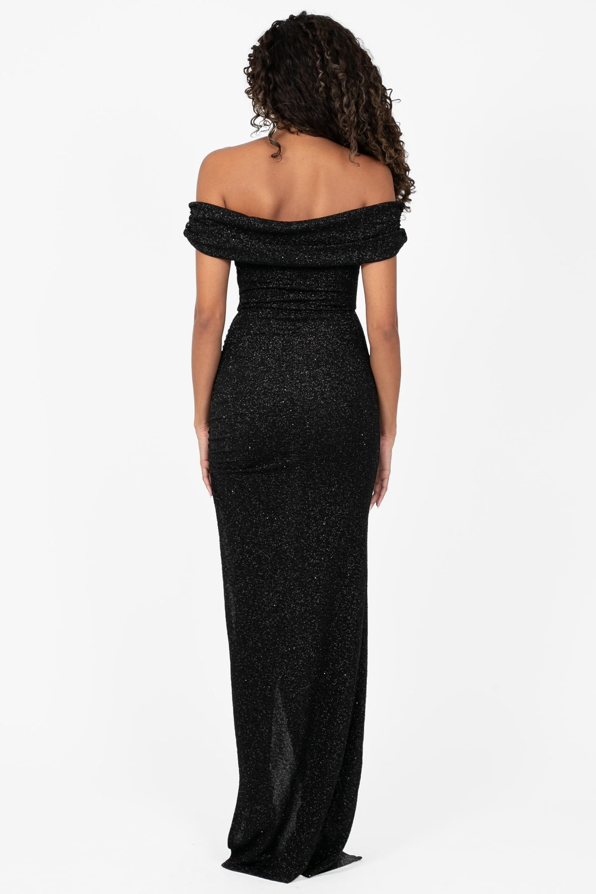 Greta Side Slit Maxi Gown - honey