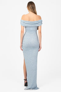 Greta Side Slit Maxi Gown - honey