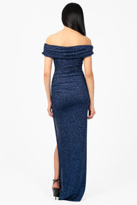 Greta Side Slit Maxi Gown - honey