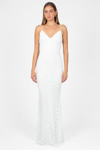 Lexia Sequin Maxi Gown - honey