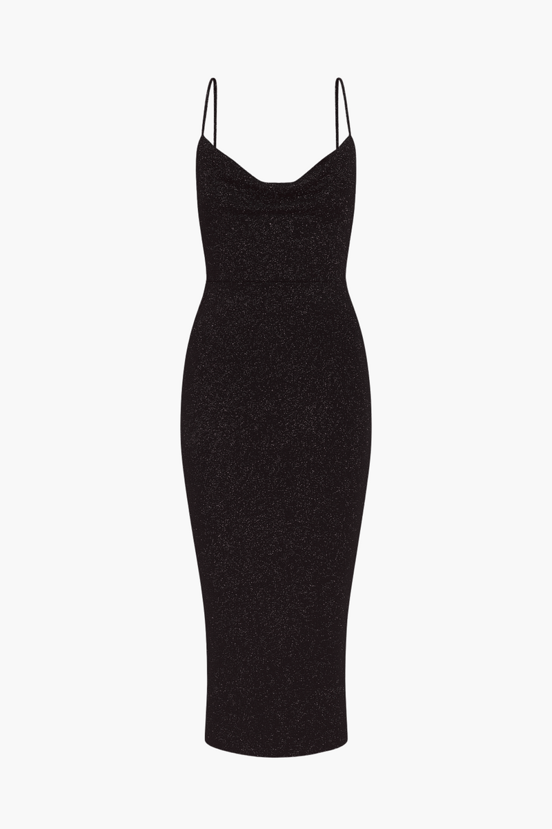 Livvy Rhinestone Back Shimmer Midi Dress honey Livvy Rhinestone Back Shimmer Midi Dress honey
