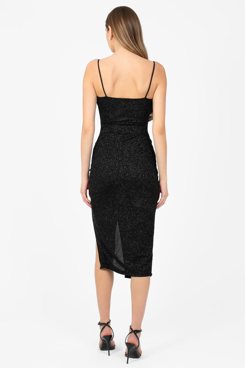 Tinsley Tulip Hem Shimmer Midi Dress honey Tinsley Tulip Hem Shimmer Midi Dress honey