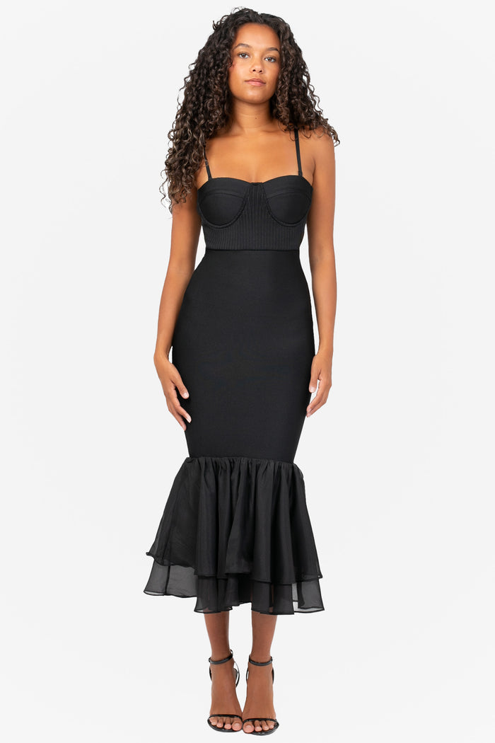 Luna Bandage Bodycon Midi Dress