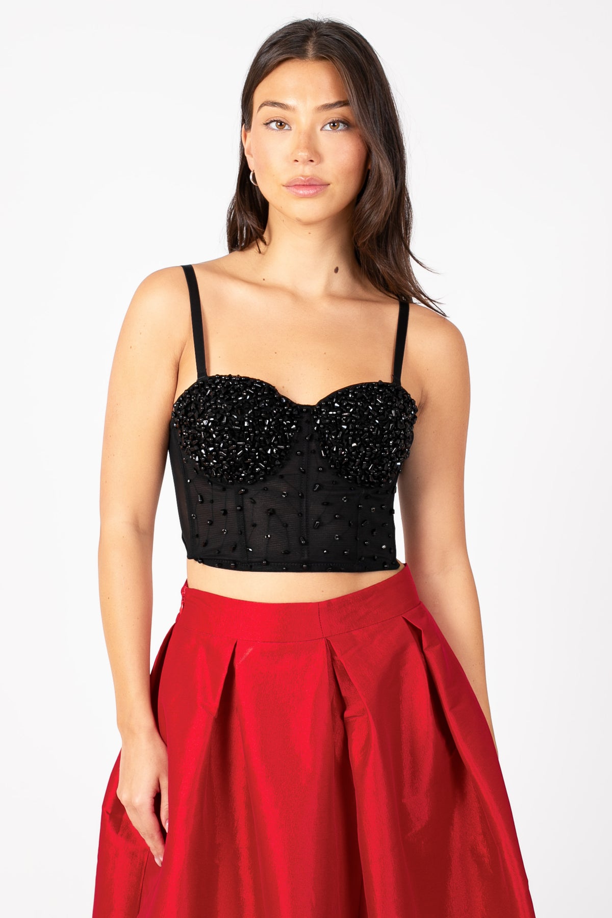 Jocelyn Beaded Bustier - honey