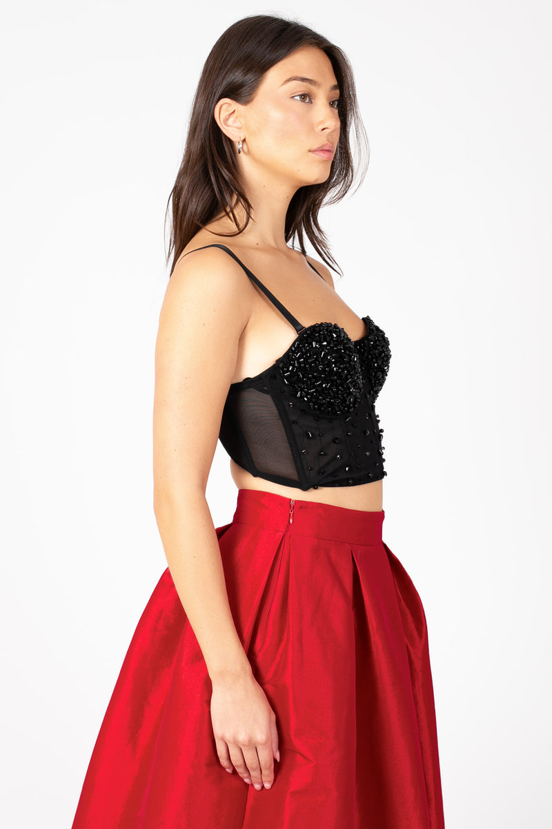 Jocelyn Beaded Bustier - honey