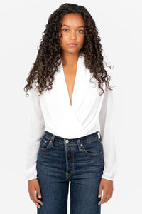 Isla Long Sleeve Chiffon Bodysuit