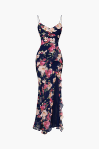 Sylvana Ruffle Tiered Maxi Dress - honey