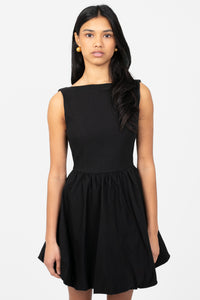 Winona Bubble Hem Mini Dress - honey