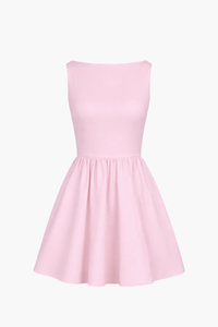 Winona Bubble Hem Mini Dress - honey