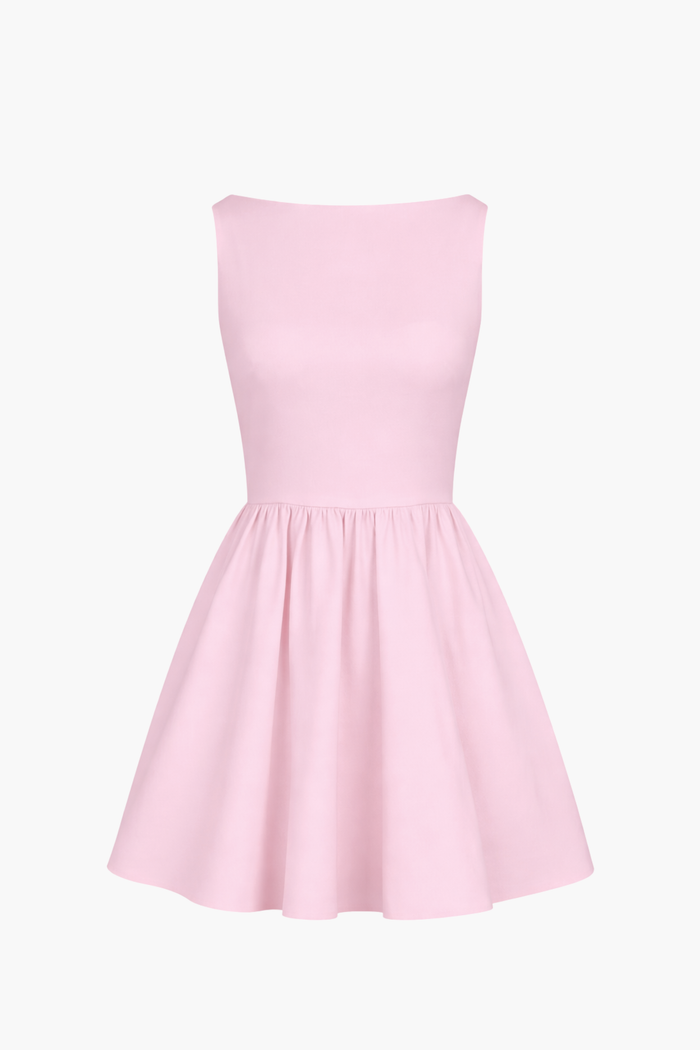 Winona Bubble Hem Mini Dress - honey