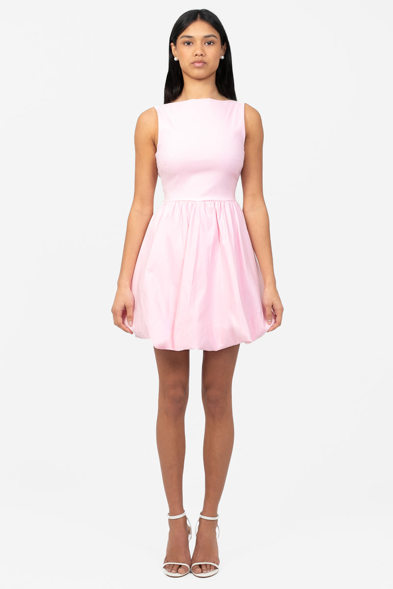 melaina bubble hem mini dress pink Winona Bubble Hem Mini Dress – honey