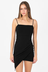 Ana Asymmetrical Bodycon Dress - honey