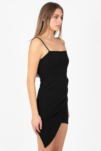 Ana Asymmetrical Bodycon Dress - honey