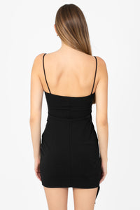 Ana Asymmetrical Bodycon Dress - honey
