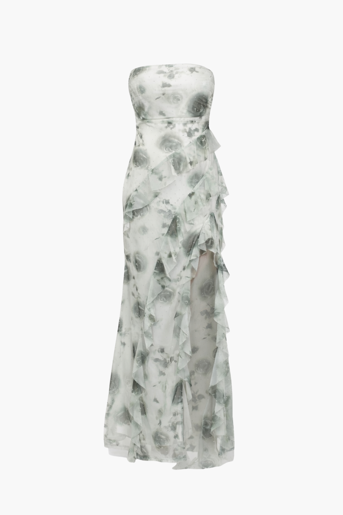 Catalina Rose Print Maxi Dress - honey