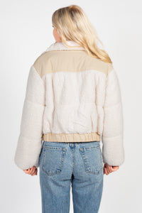 Fluffy Clouds Teddy Puffer Jacket