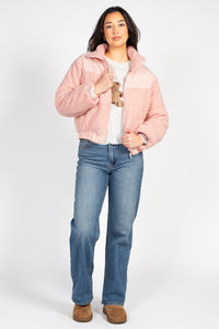 Fluffy Clouds Teddy Puffer Jacket