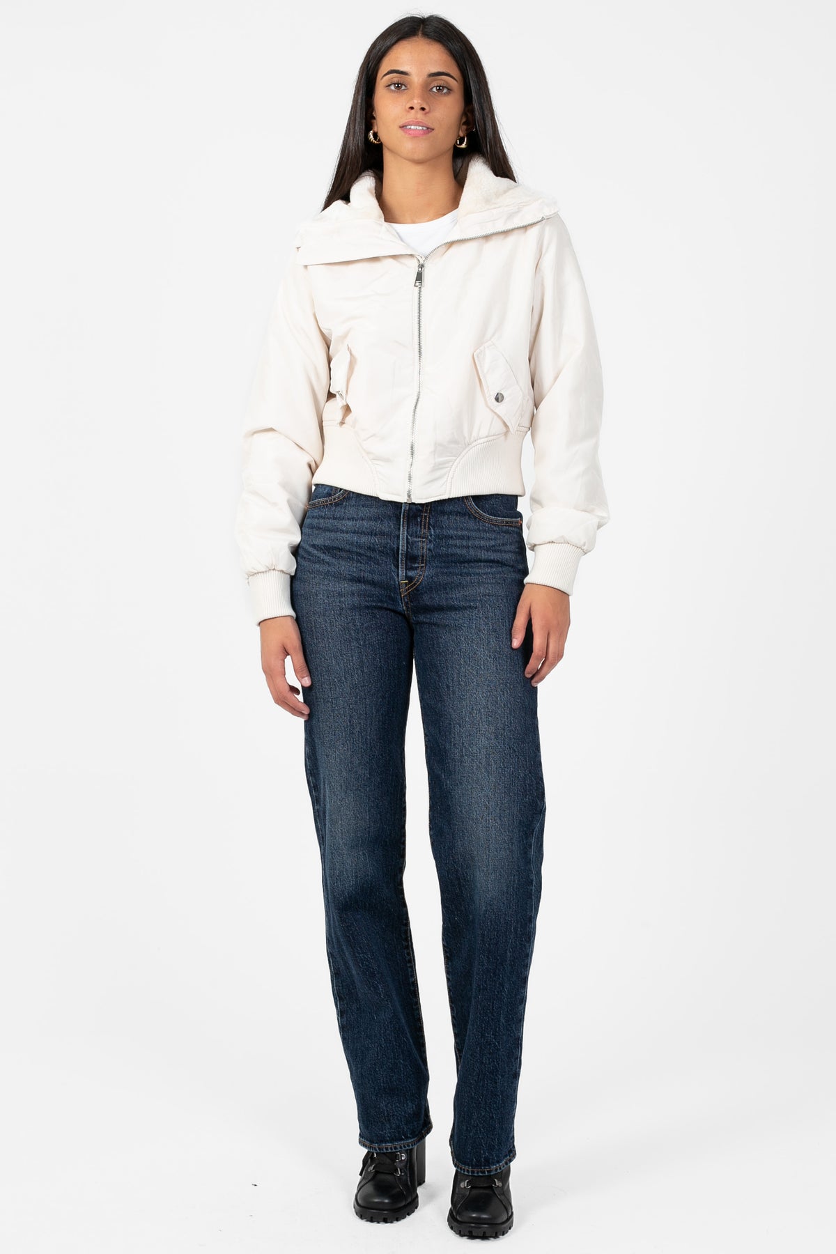 Jada Fur Lined Jacket - honey