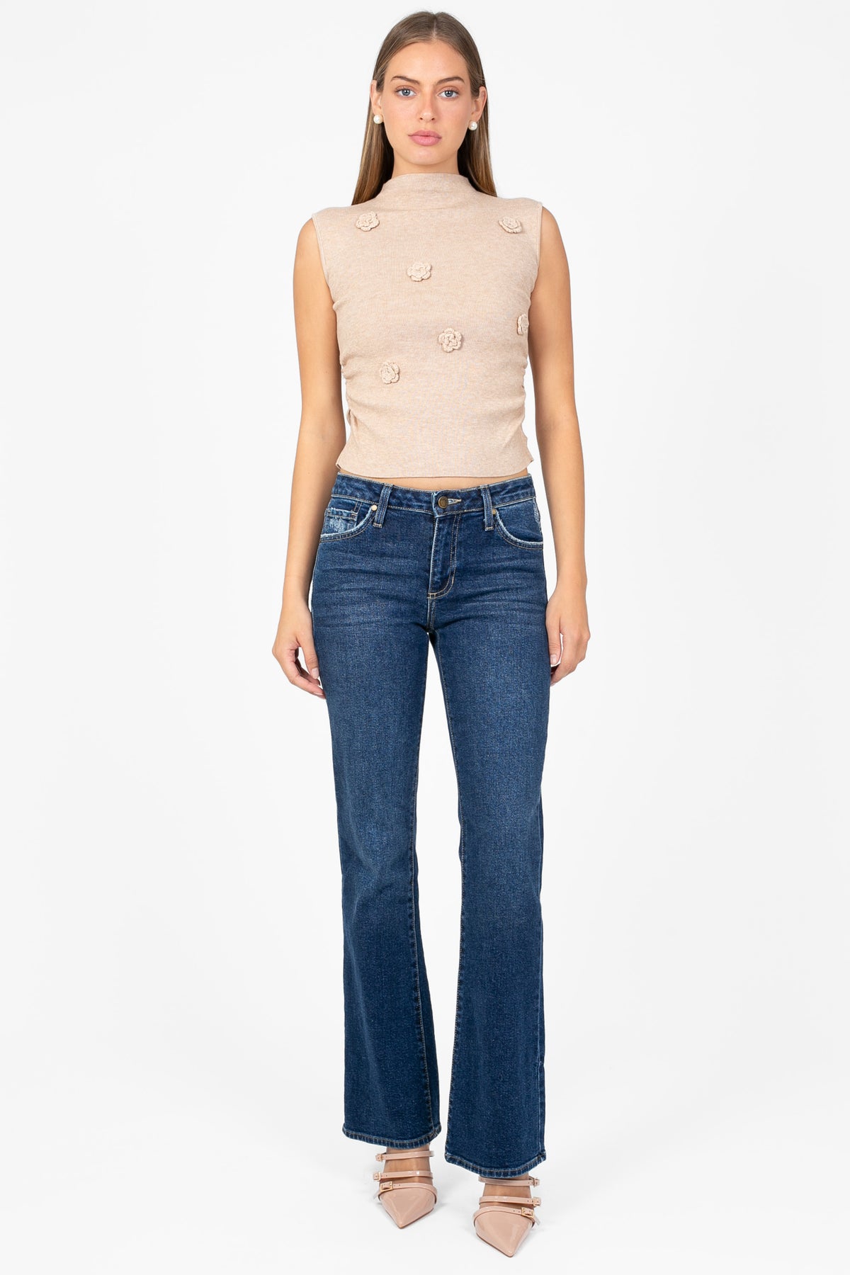 Just Black Denim® Low Rise Vintage Bootcut - honey