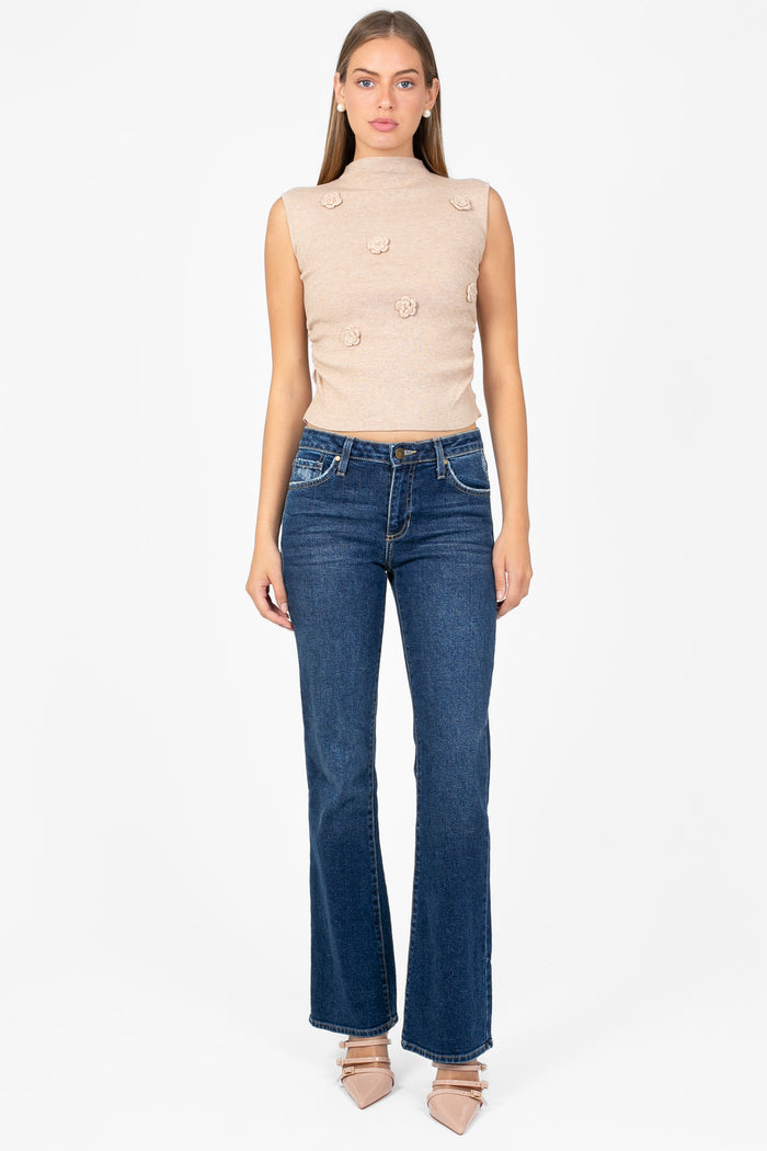 Just Black Denim® Low Rise Vintage Bootcut - honey