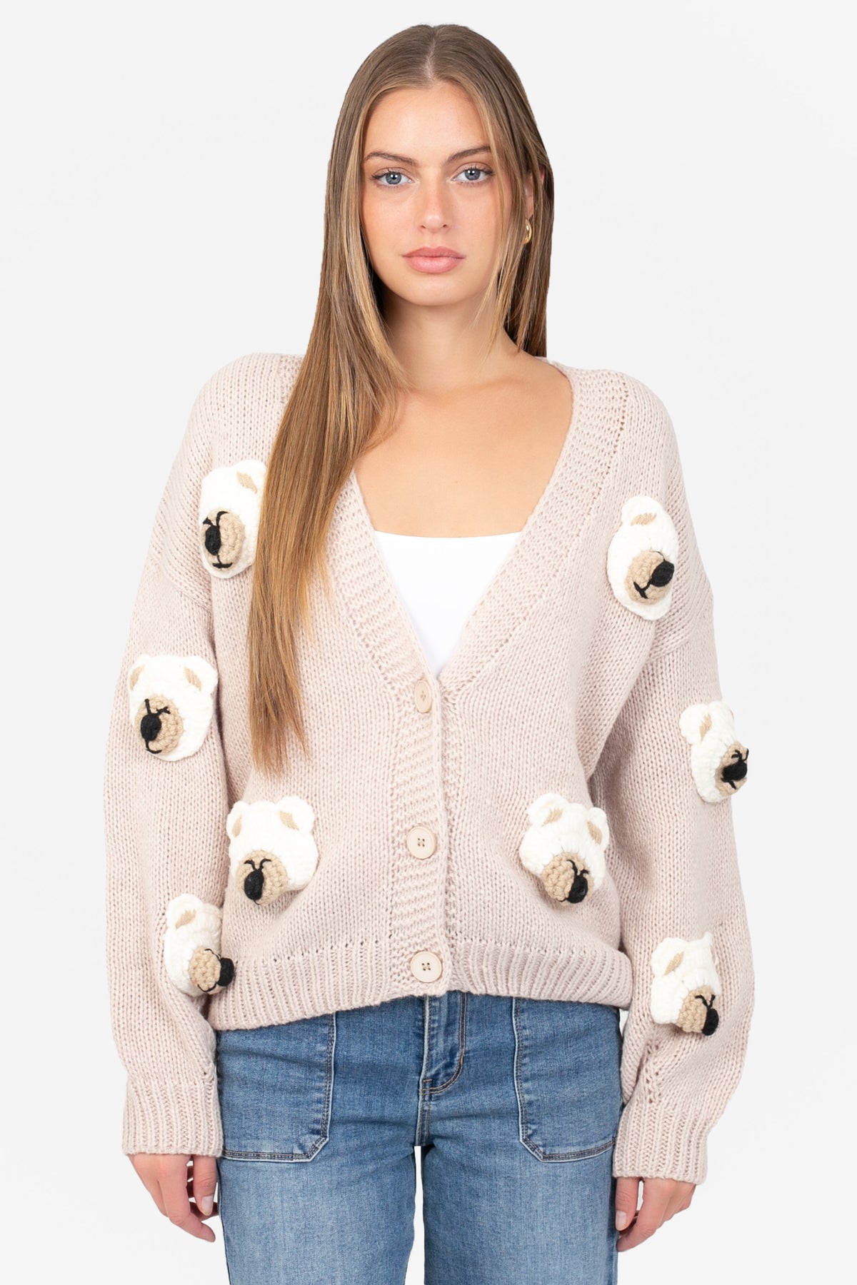 Loveable Teddy Bear Cardigan