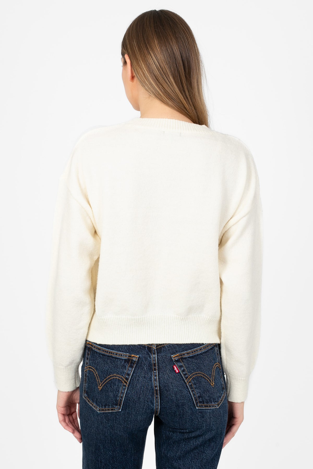 Love Crew Neck Sweater - honey