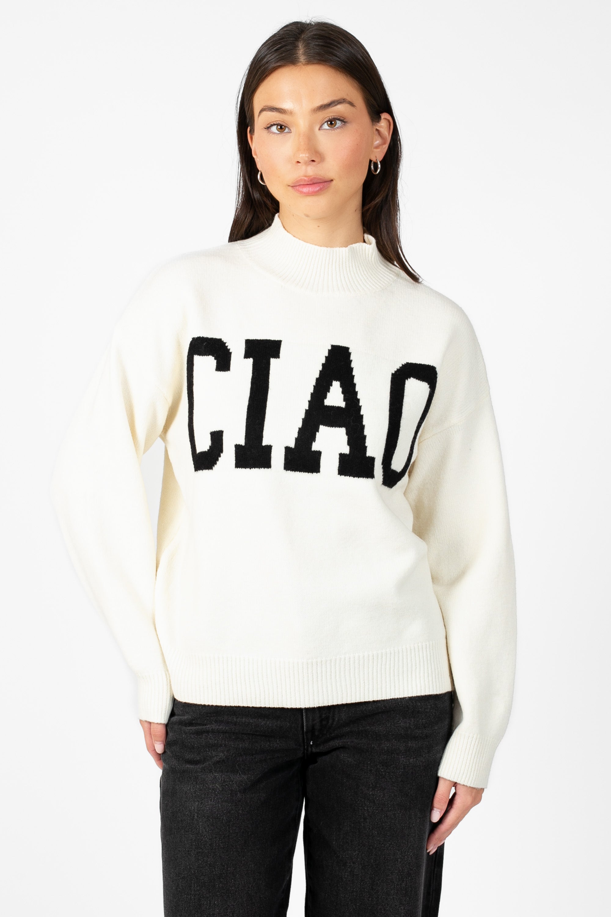 Ciao Mock Neck Sweater