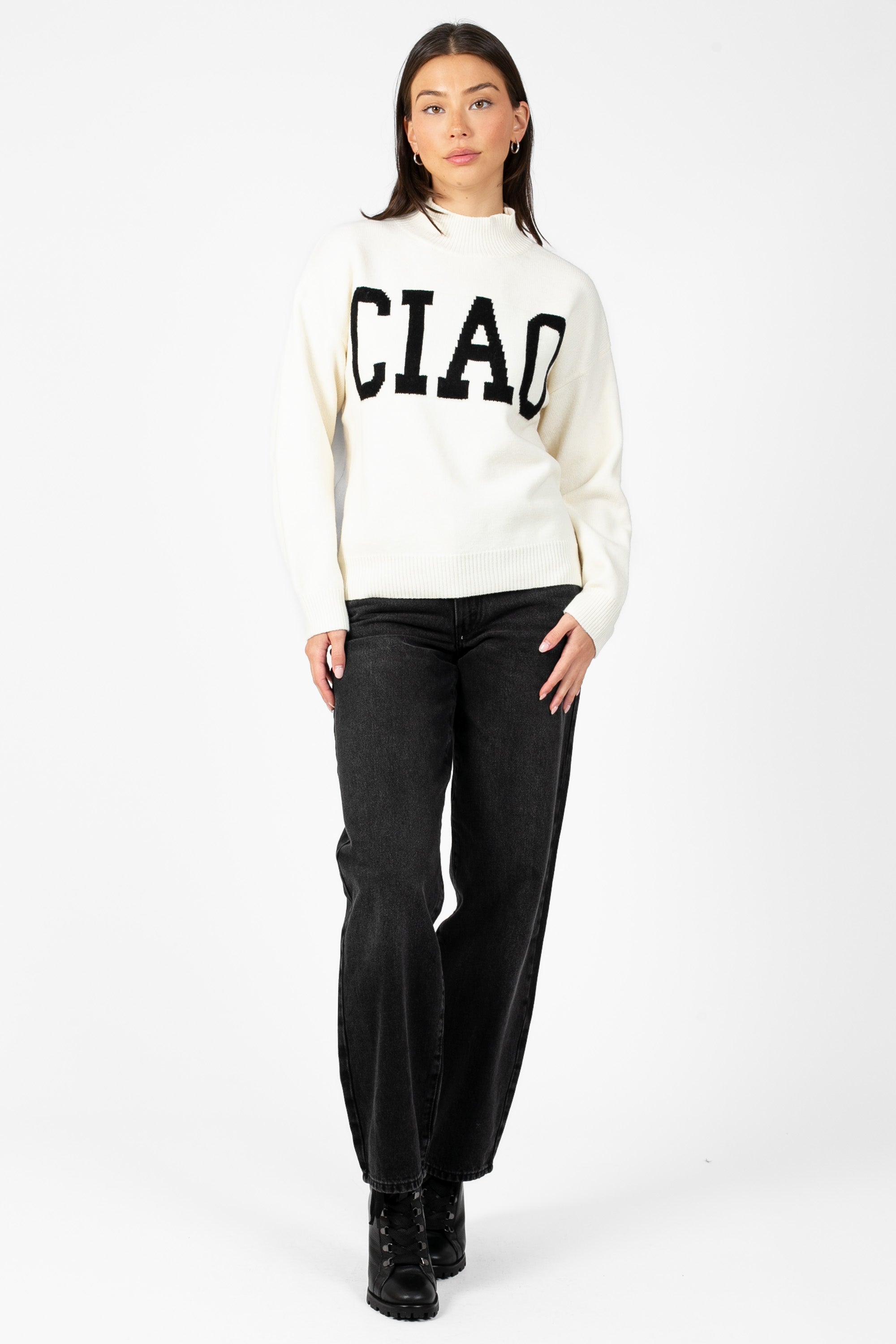 Ciao Mock Neck Sweater