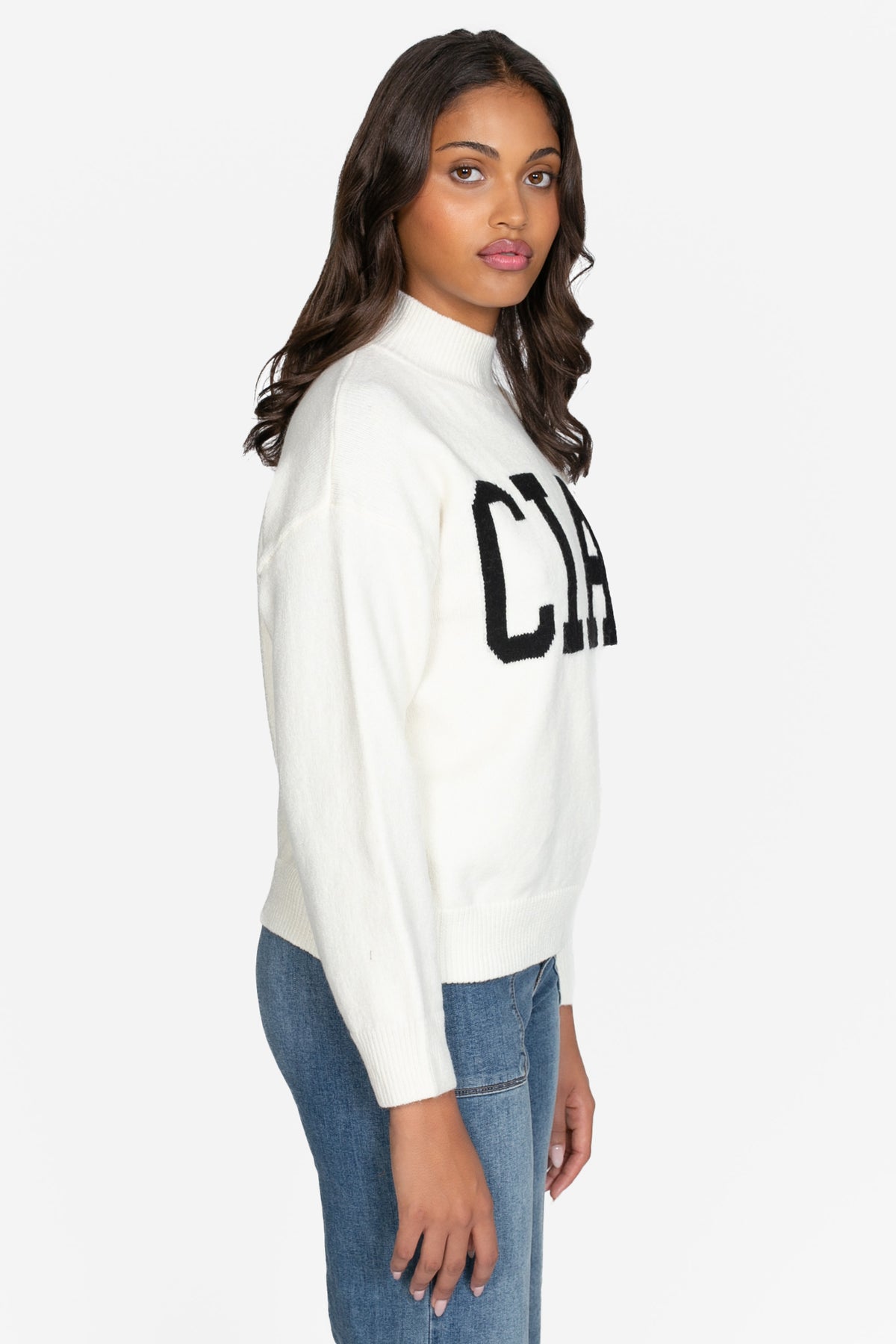 Ciao Mock Neck Sweater - honey