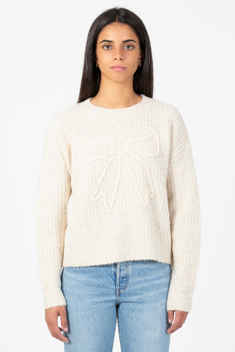 Denise Bow Sweater - honey