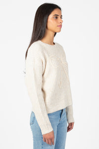 Denise Bow Sweater - honey