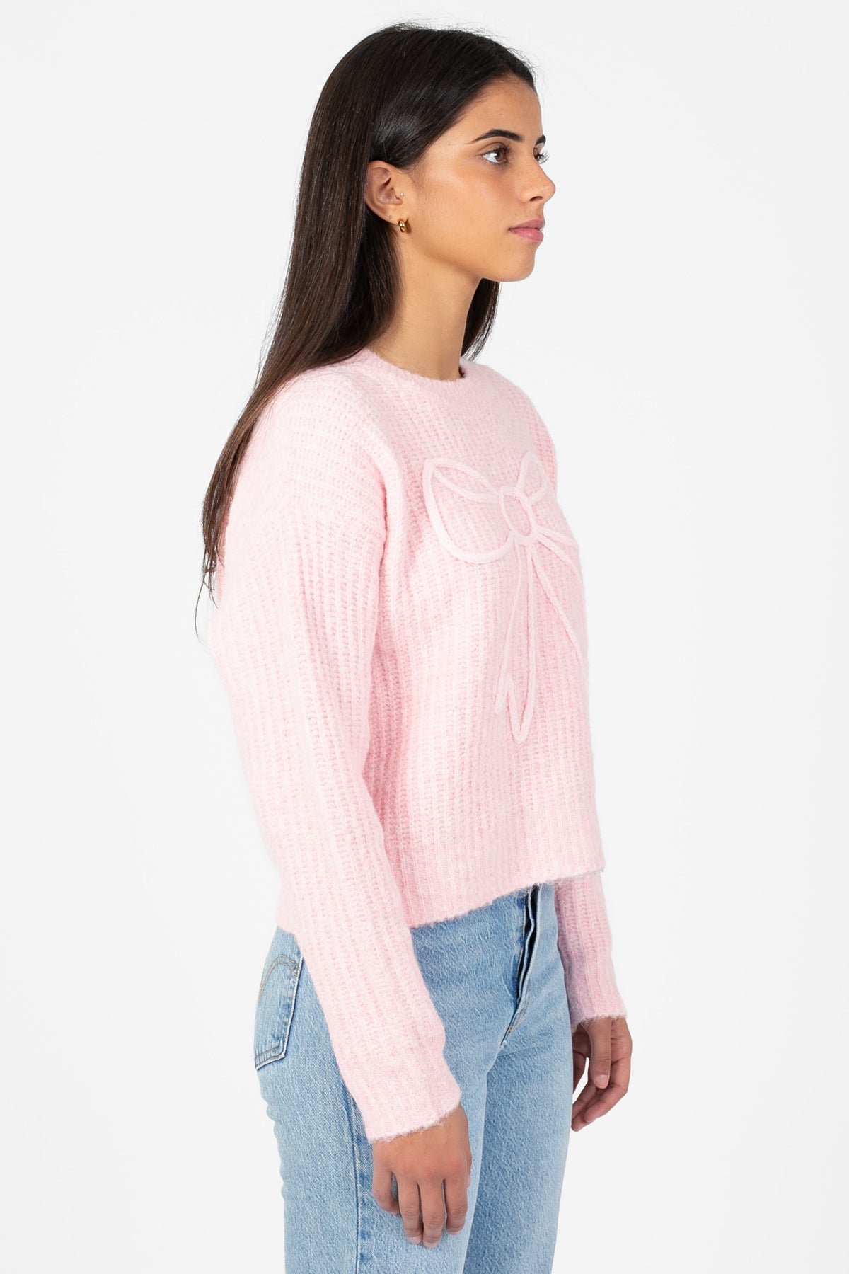 Denise Bow Sweater - honey