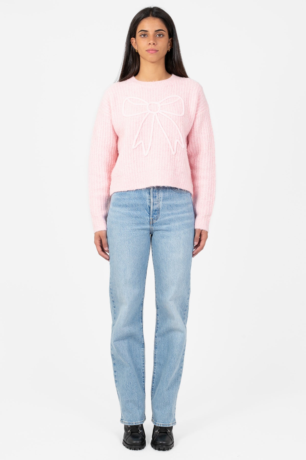 Denise Bow Sweater - honey